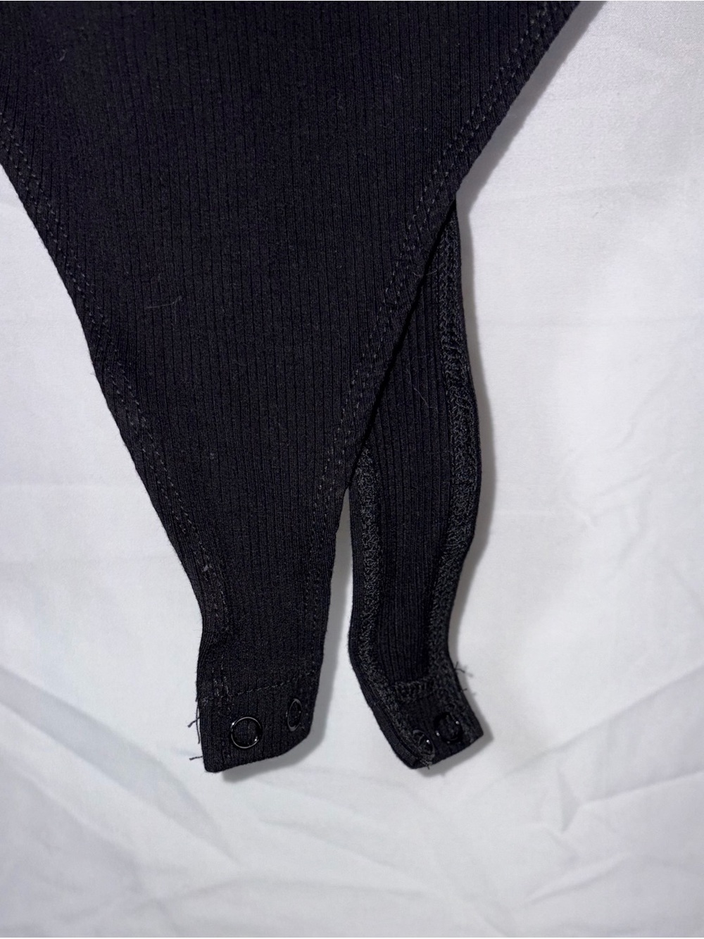naked wardrobe Black Ribbed Sleeveless One-Piece Bodysuit - Picture 6 of 7
